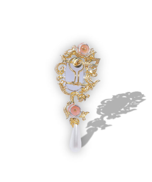 PINK BLUE OPAL STUNNER EARRINGS